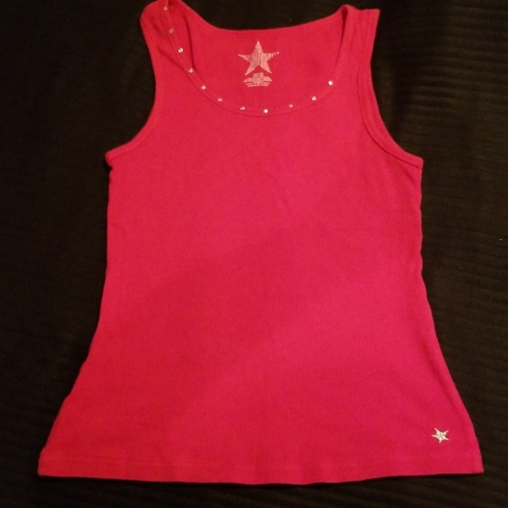 Victorias Secret ribbed stars bling tank Medium